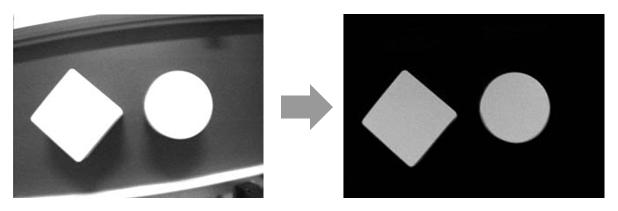 Object image by using difference Picture