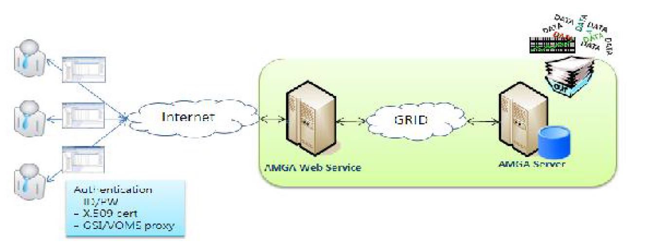 Access Flow for AMGA Web Application