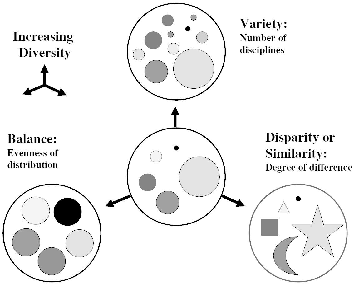 다양성의 속성에 대한 개념적 도식