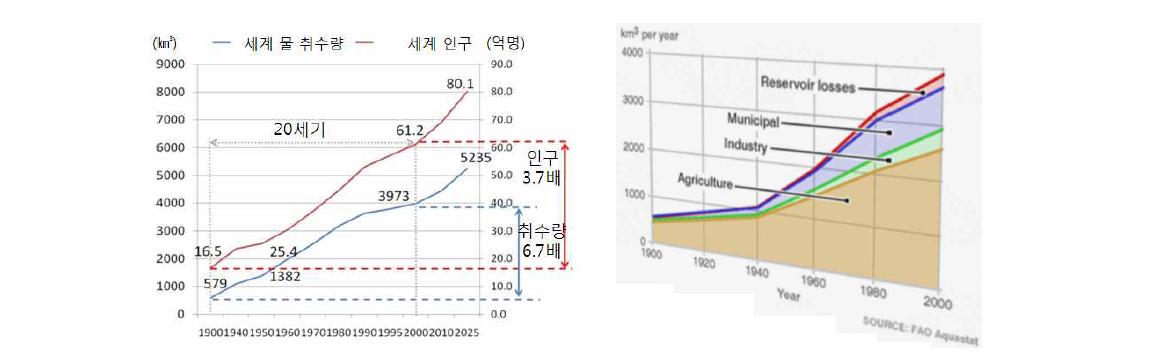 20세기 물사용량 증가