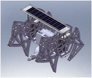 지상로봇인 게로봇에 연료전지/2차 전지 하이브리드 전원시스템 장착 (3D 모델링)