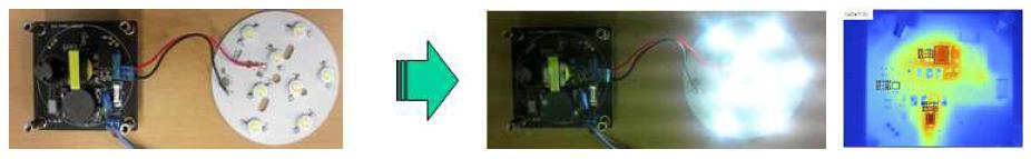 DC-LED 구동 IC, 구동컨버터 및 thermal image(기술이전 완료)