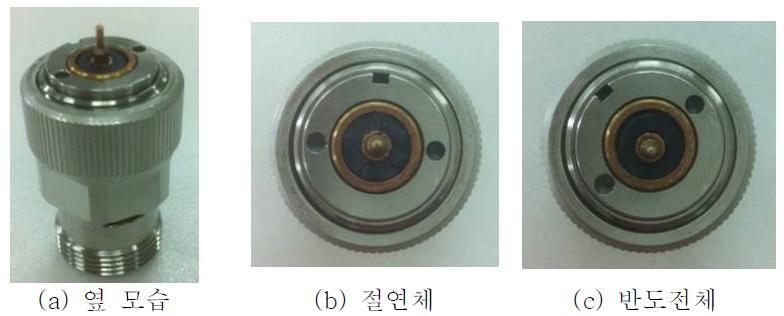 시료를 Sample holder 에 삽입한 모습