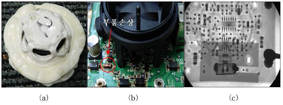 그림2.4-23) 온도 가속시험(150℃)후 고장 시험체