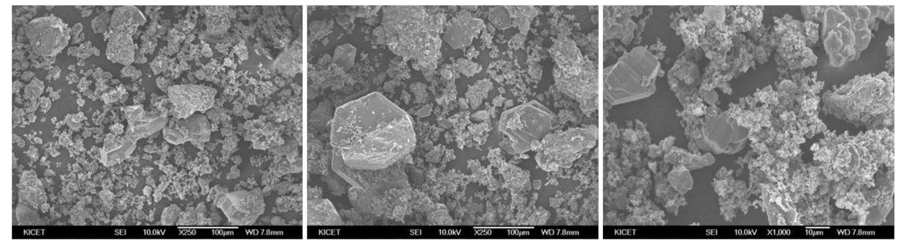 Fig. 18 SiC 분말의 SEM 분석 결과