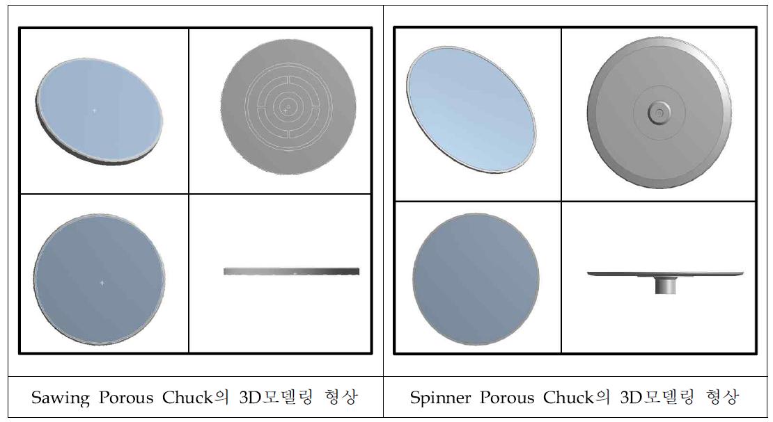 Porous Chuck의 3D모델링 형상