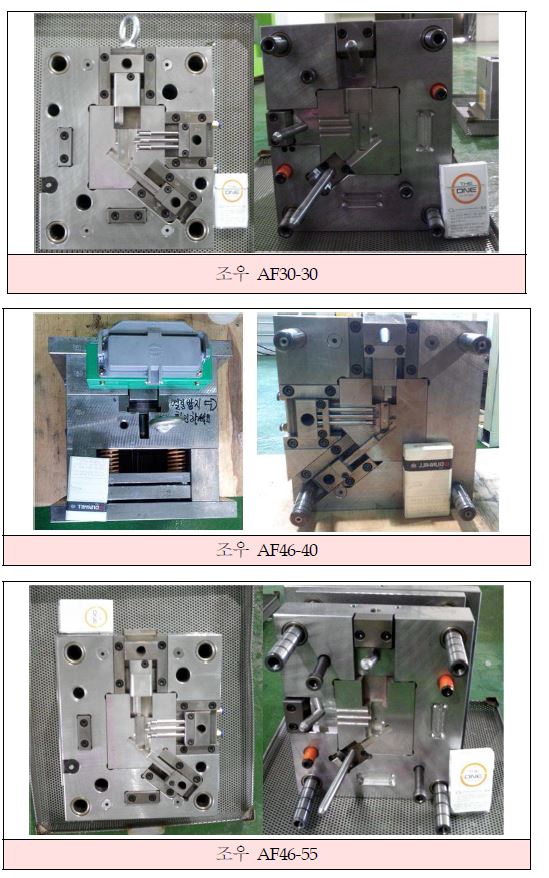 조우 부품 형상구현을 위한 사출금형 제작