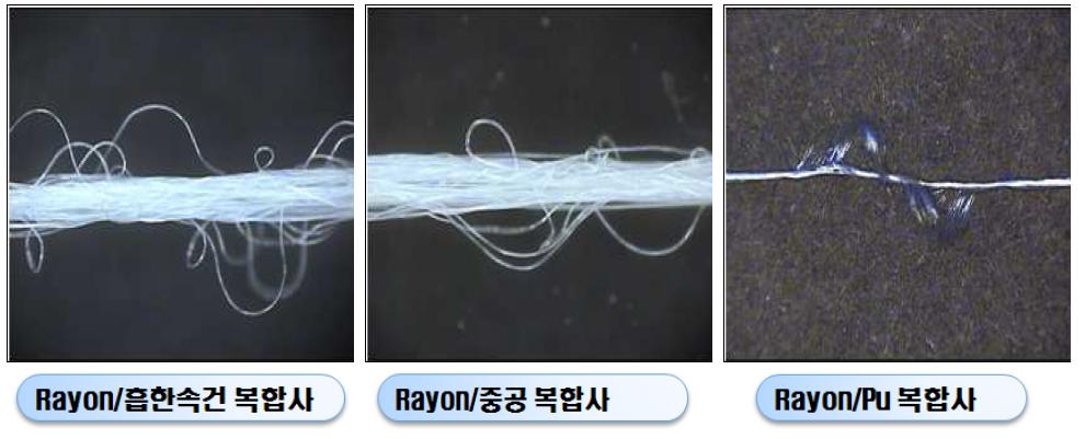 복합개발사 실체현미경 사진