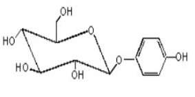 Chemical structure of arbutin.