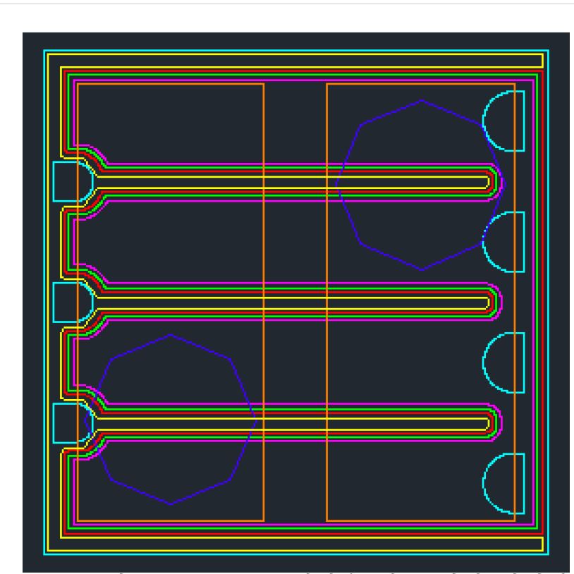 그림 8. LED chip 제작용 최종 겹침 이미지