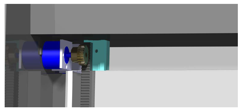 랙기어를 이용한 슬라이드 개폐장치 3D 설계