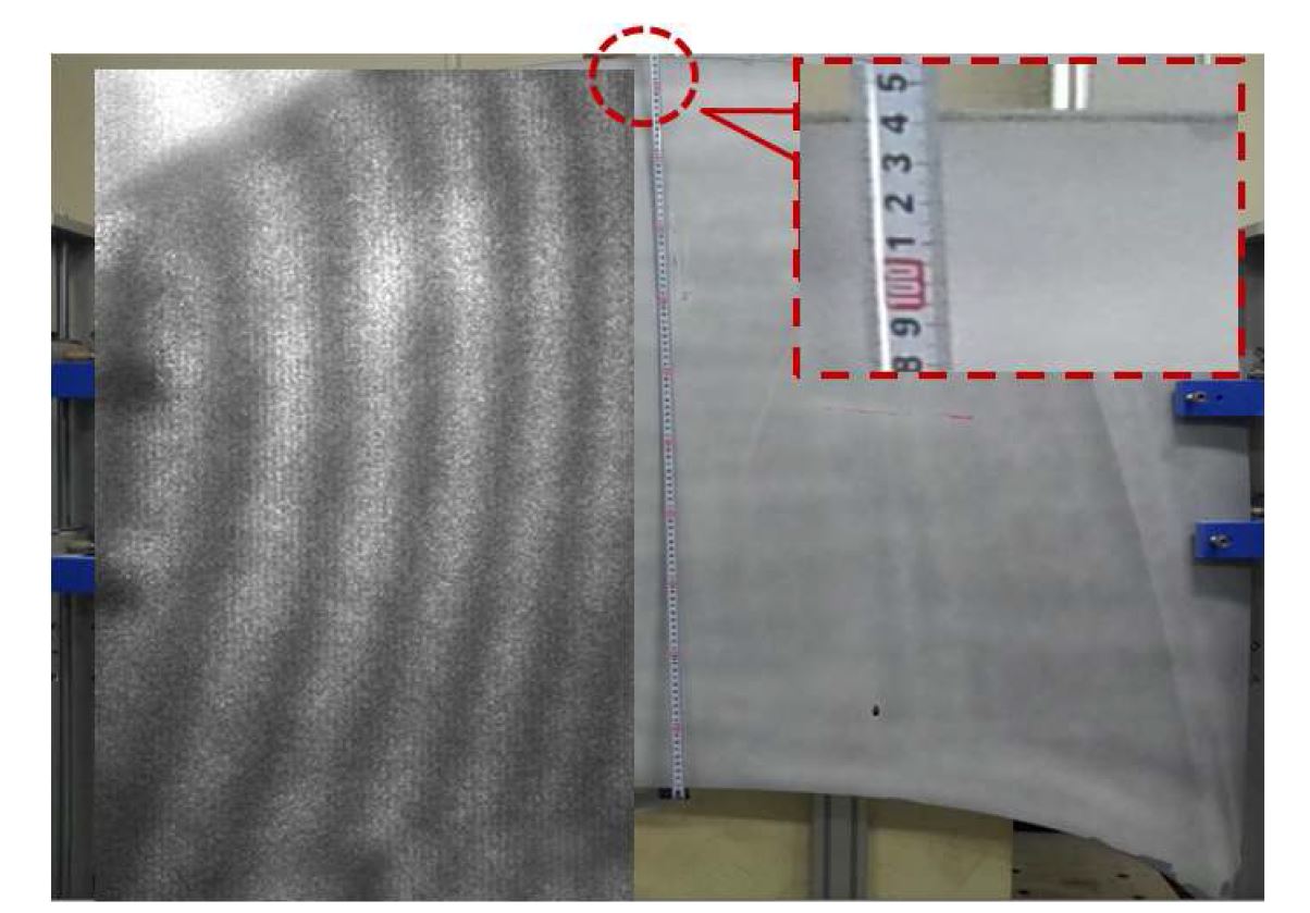 Fig. 58 1m 대상물 실물 대비 CCD 영상