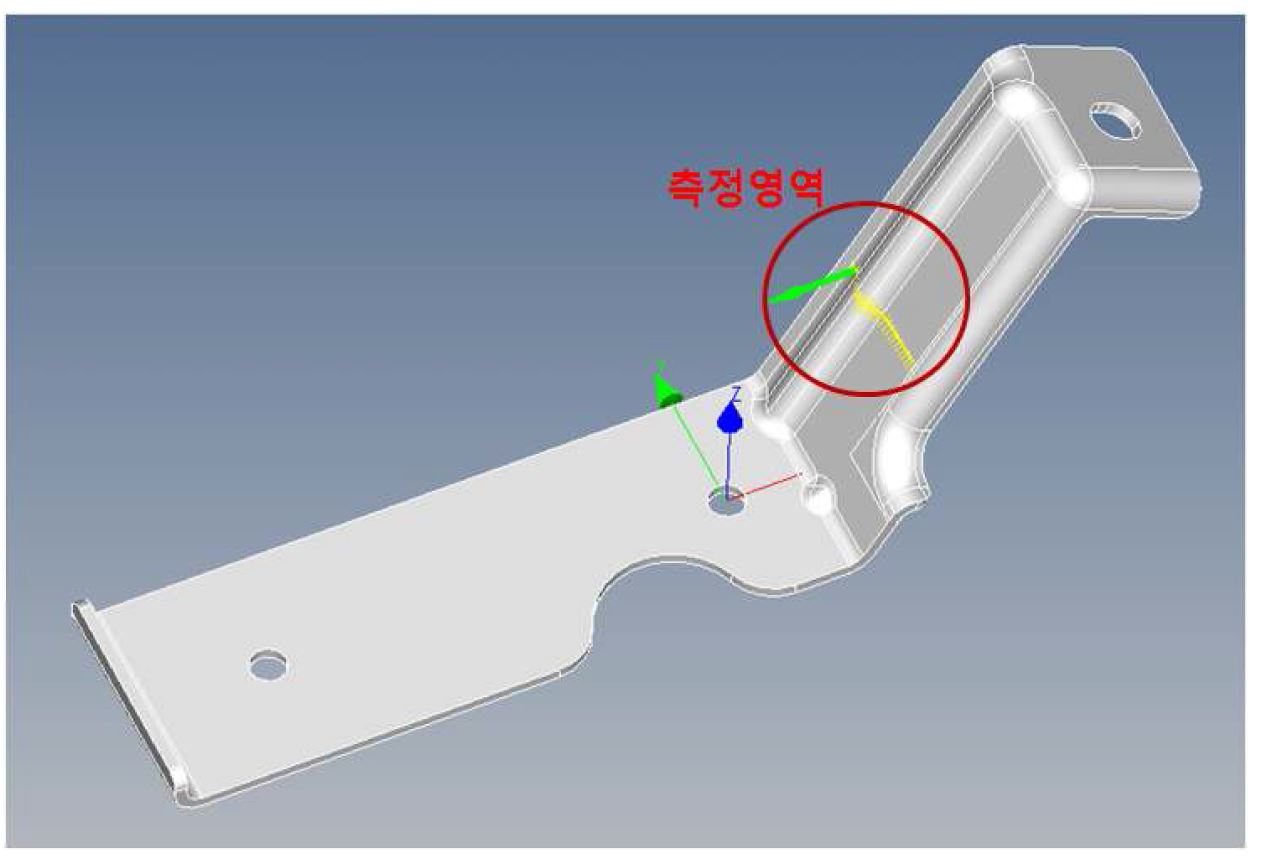 Fig. 62 금형 3D 도면 및 측정영역