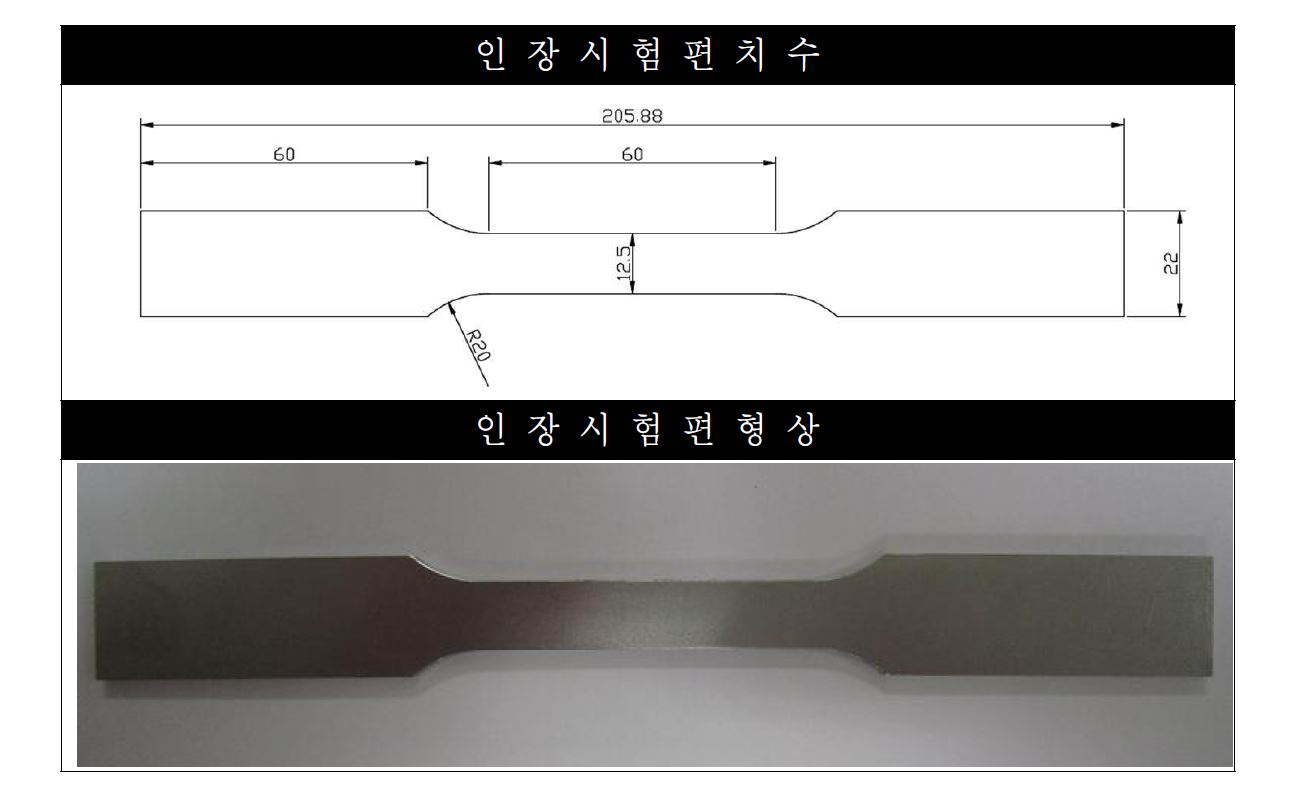 Fig. 9 인장시험편