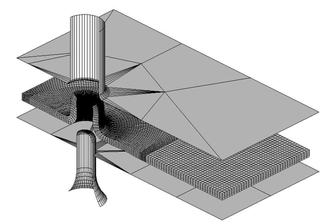 Fig. 25 버링해석을 위한 유한요소 모델