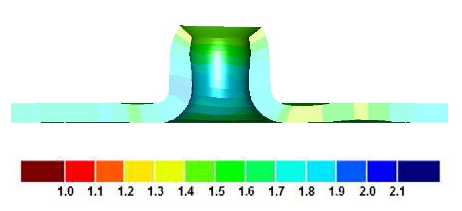 Fig. 26 버링공정 해석결과