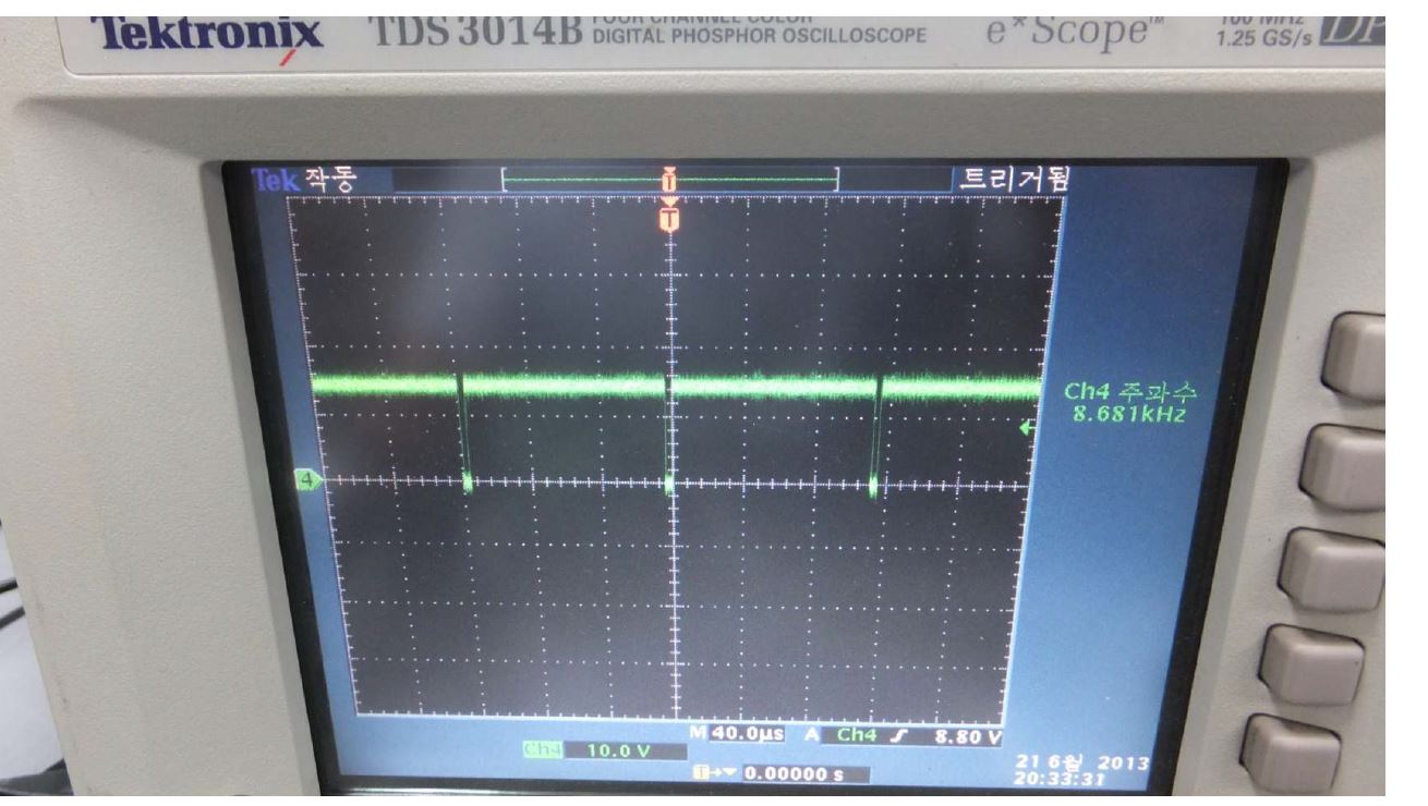 그림 67 적외선 센서 출력신호