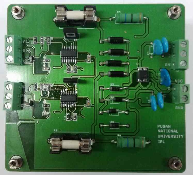 완성된 Barrier PCB모듈