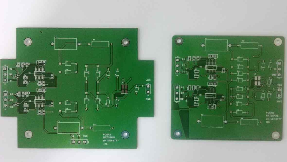 베리어 수정 전 후 PCB