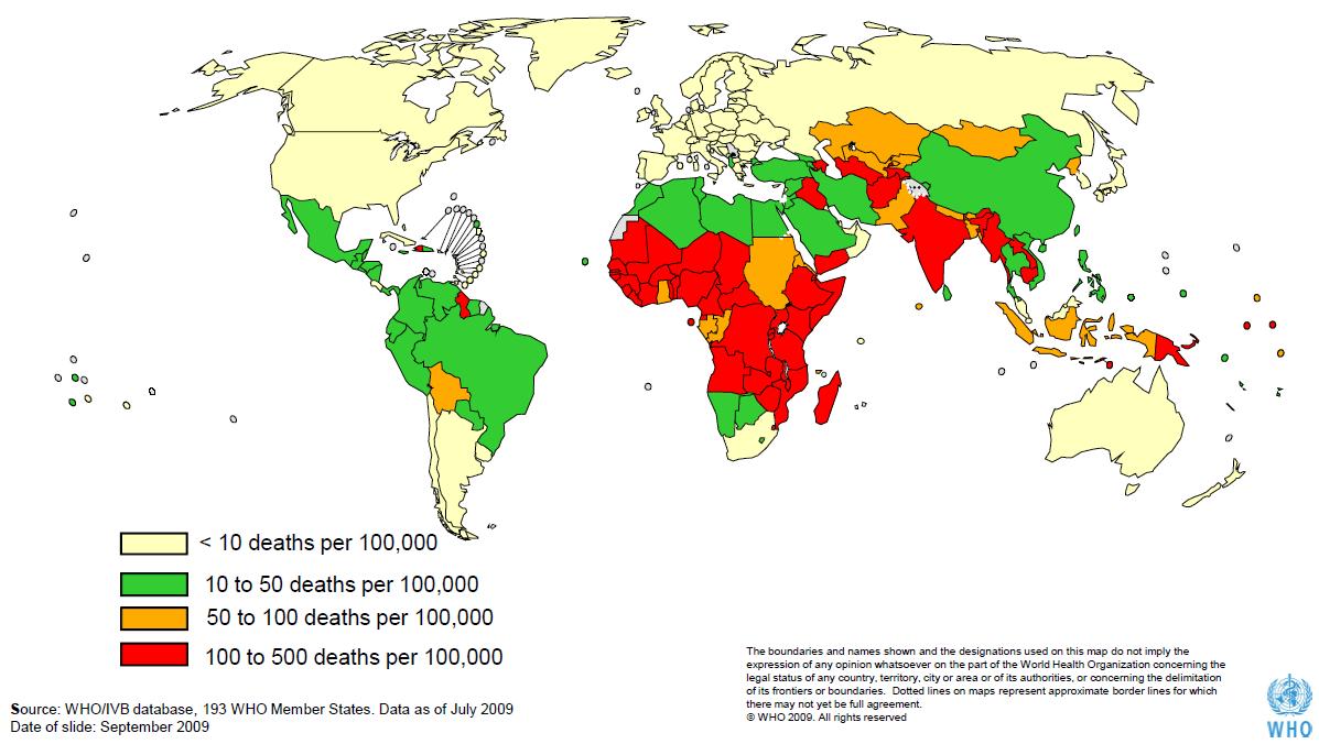 로타바이러스성 질병에 의한 사망률