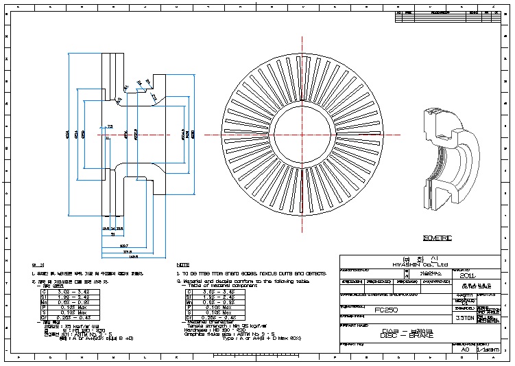 3.5톤 Disc Brake 소재도