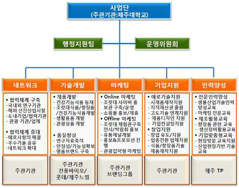 사업추진 체계도