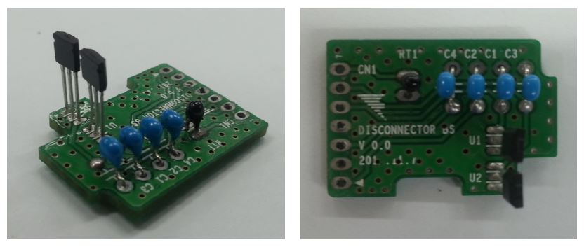 그림 51. 제작된 Hall Sensor PCB