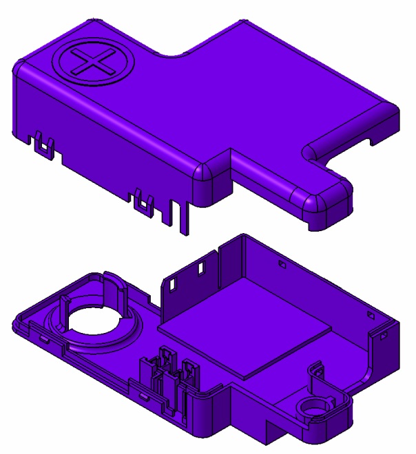 그림 73. 전원차단장치 Module Outer Case 3D 모델링