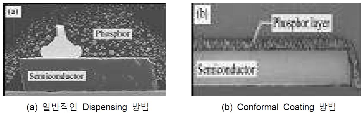 형광체 도포 공정