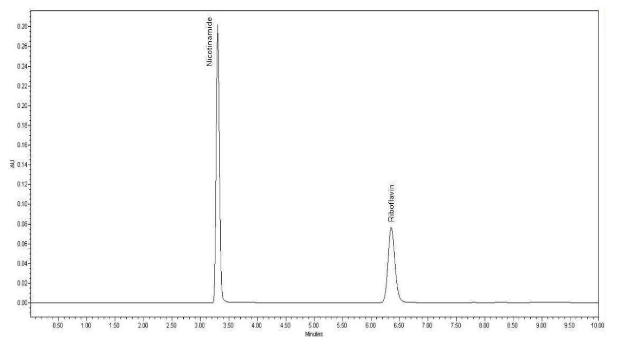 그림 31. Ca-alginate hydrogel bead의 riboflavin 분석