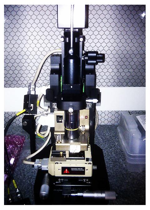 박막의 두께 측정을 위한 AFM (Atomic Force Microscope) 사진