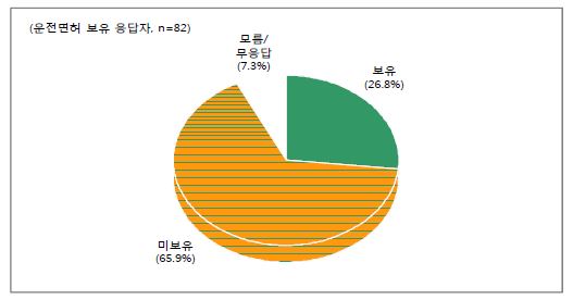 한국에서 차량 보유 여부