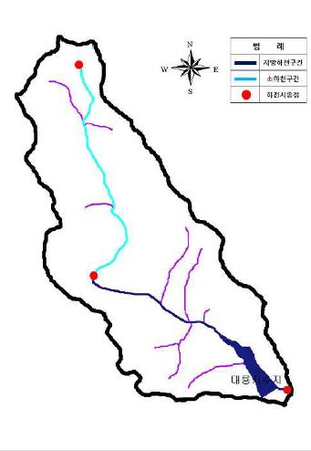 그림 45. 간성천 유역도