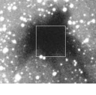 그림 4 L328 성간 분자운 핵의 광학파장의 영상.
