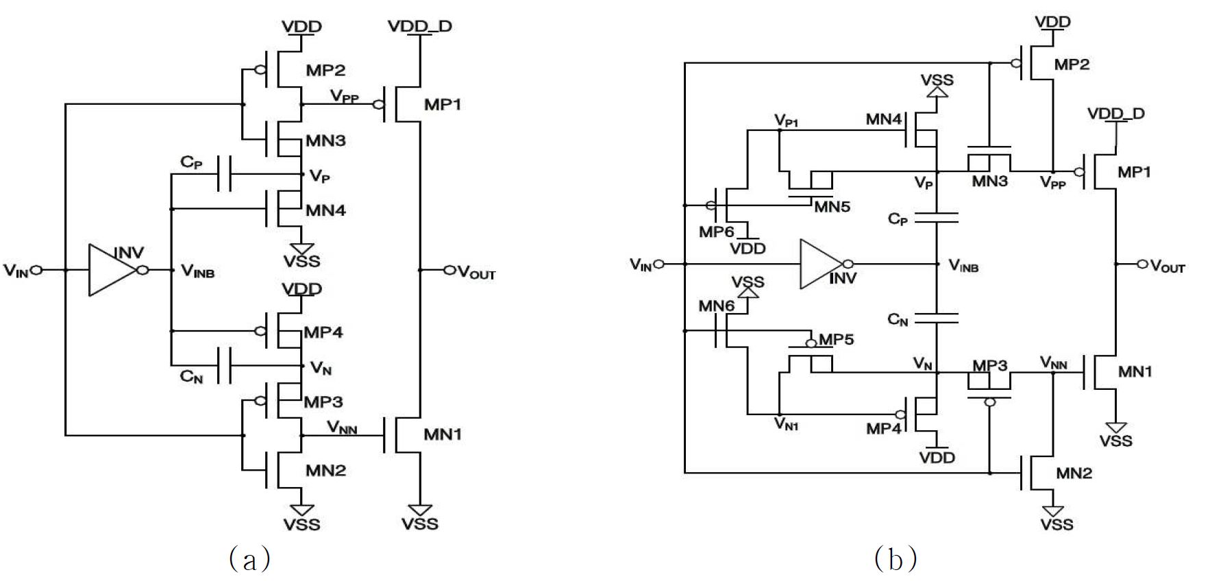 그림 14. Conventional bootstrapped CMOS drivers