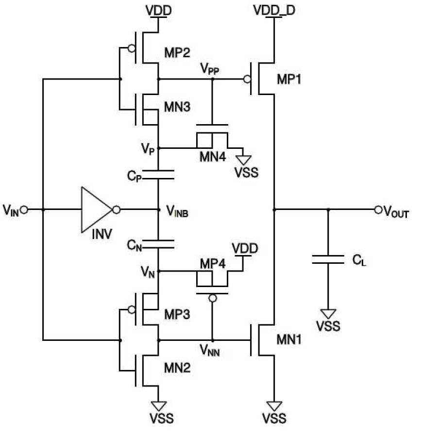 그림 15. Enhanced bootstrapped CMOS driver