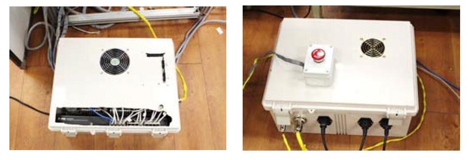 Motor Controller(좌), Power supply & Emergency Button(우)