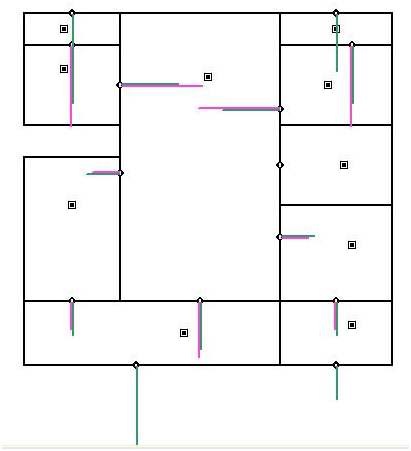 Fig. 3-25 해석 대상 공동주택에서의 자연환기에 따른 실간 공기 유동량