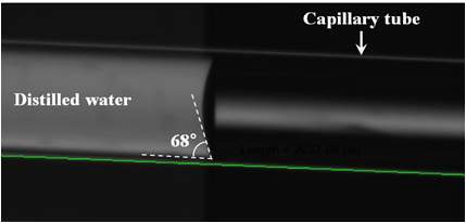 Fig. 71. Surface characteristics of capillary tube