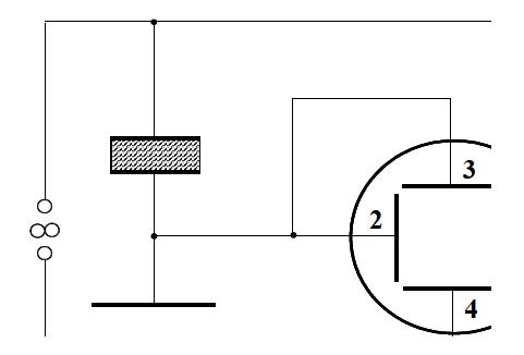 Sawyer-Tower circuit for measurement of P-E hysteresis loop.