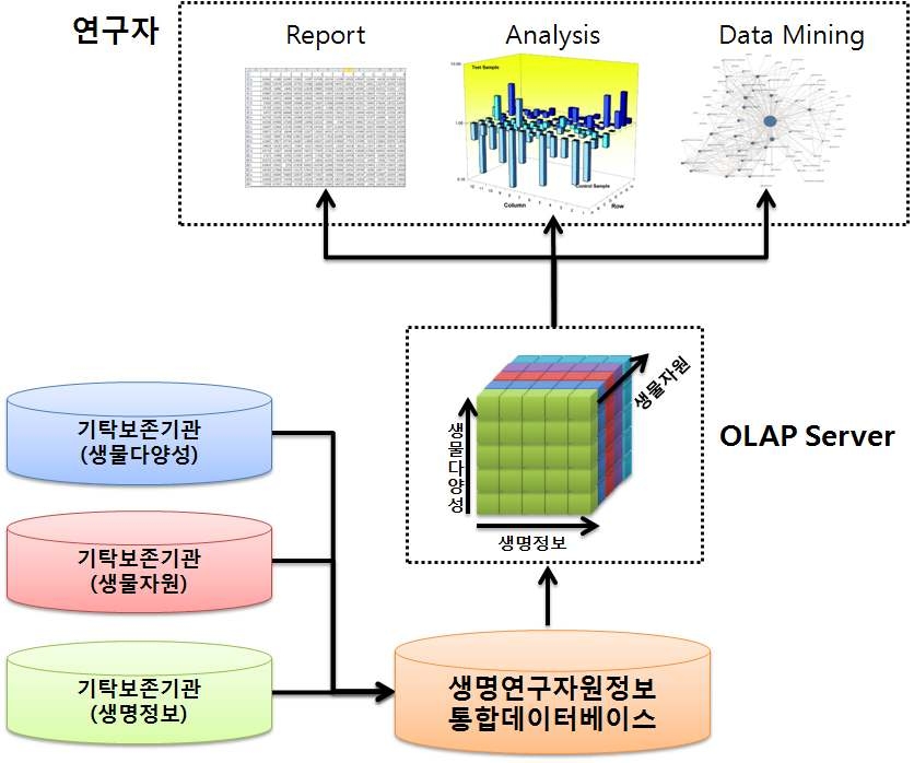 OLAP 분석시스템 구성도