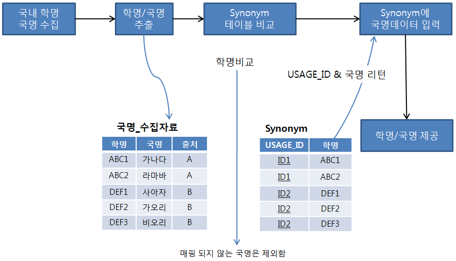 국명사전 구축 과정