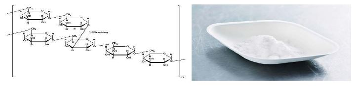 그림 18. 덱스트란의 구조식 및 이미지