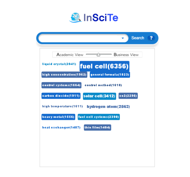 인사이트(InSciTe) 메인화면