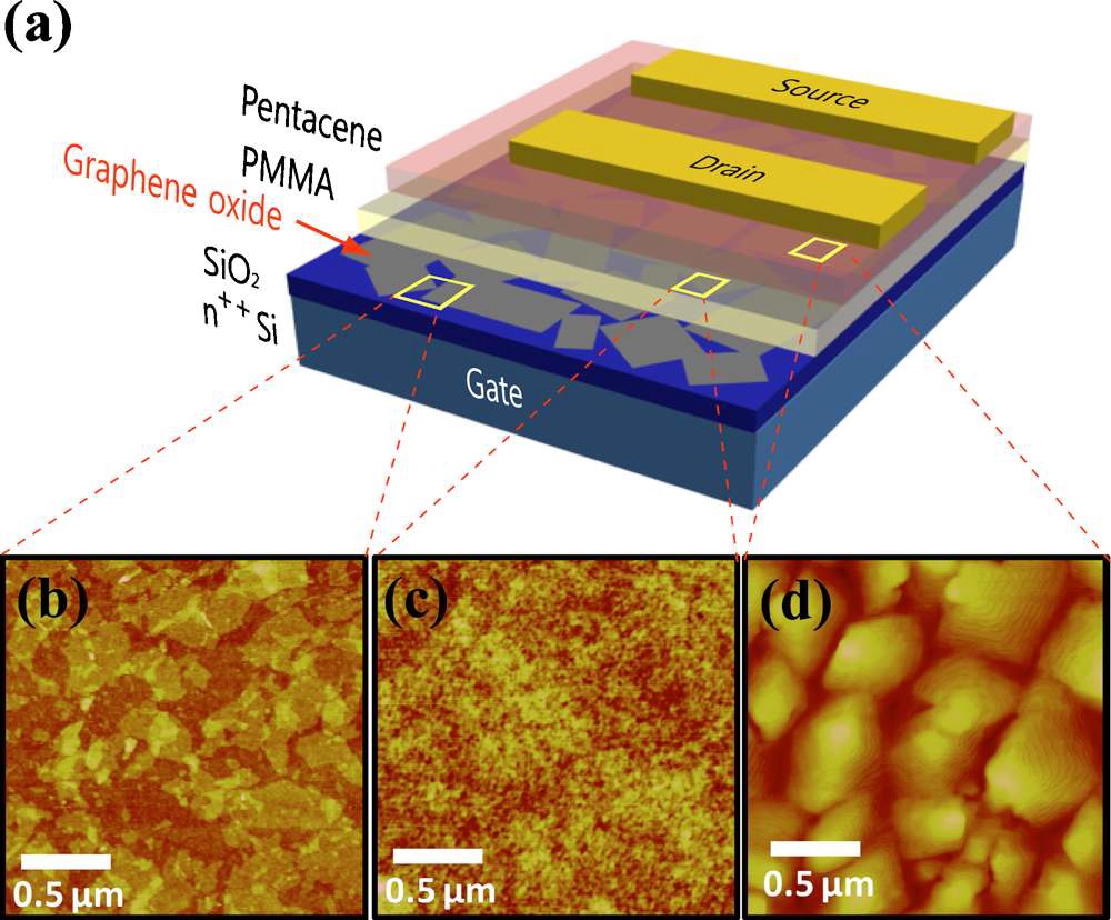 Fig9. Device schematics of GO nanosheets based ONVMTs