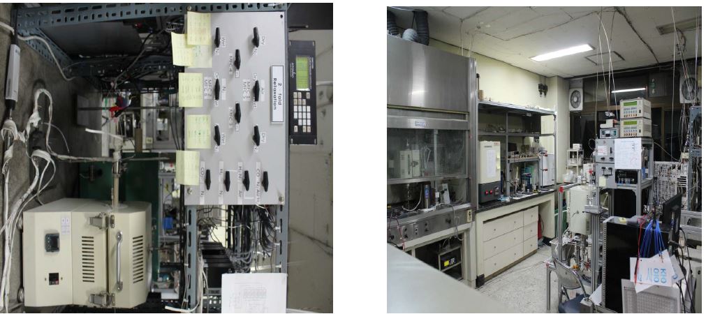 전남대학교 PCFC 관련 평가 장비 현황 및 실험실 전경