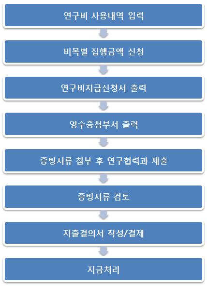 자금 집행 체제