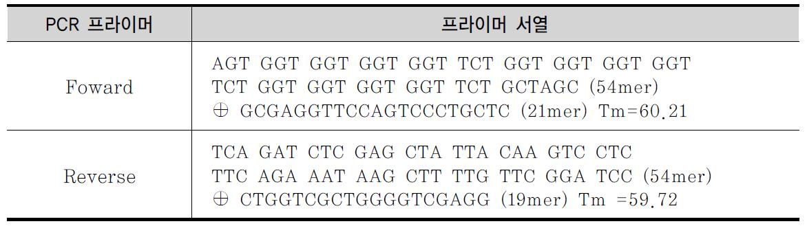 효모 표면 발현을 위한 프라이머