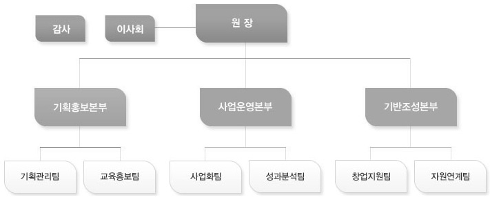 사회적기업진흥원 조직구조
