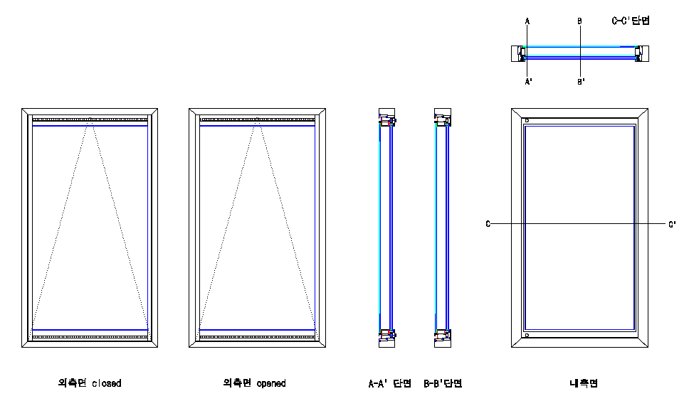 그림 2-3 초박형 이중외피시스템 입면 디자인